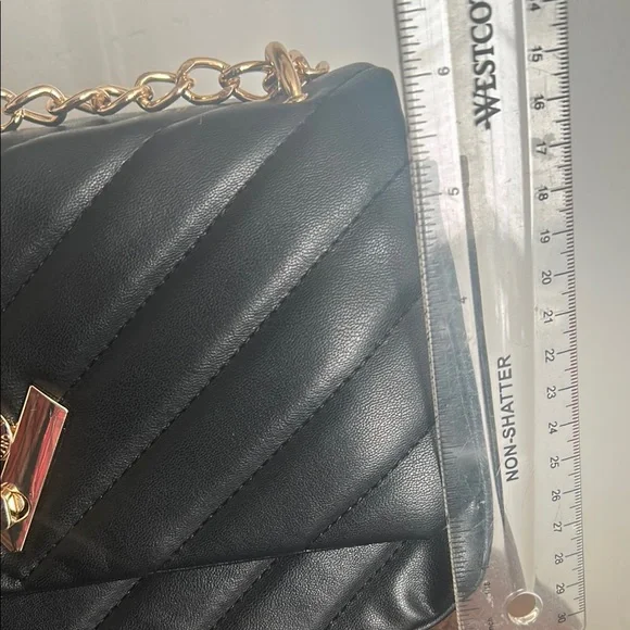 Valentino Orlandi Black Vegan Leather Shoulder Bag. NWT - Picture 9 of 9